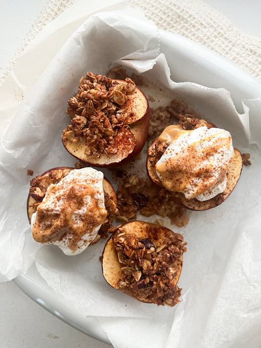 GRANOLA-STUFFED BAKED APPLES