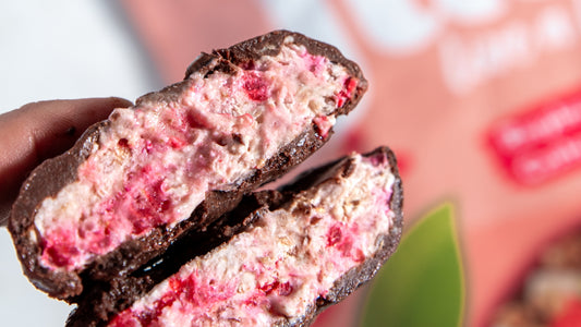Chocolate raspberry yogurt bites