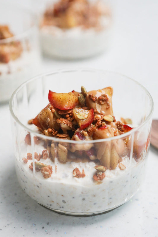 Caramelised Apple Overnight Oats (Meal Prep)